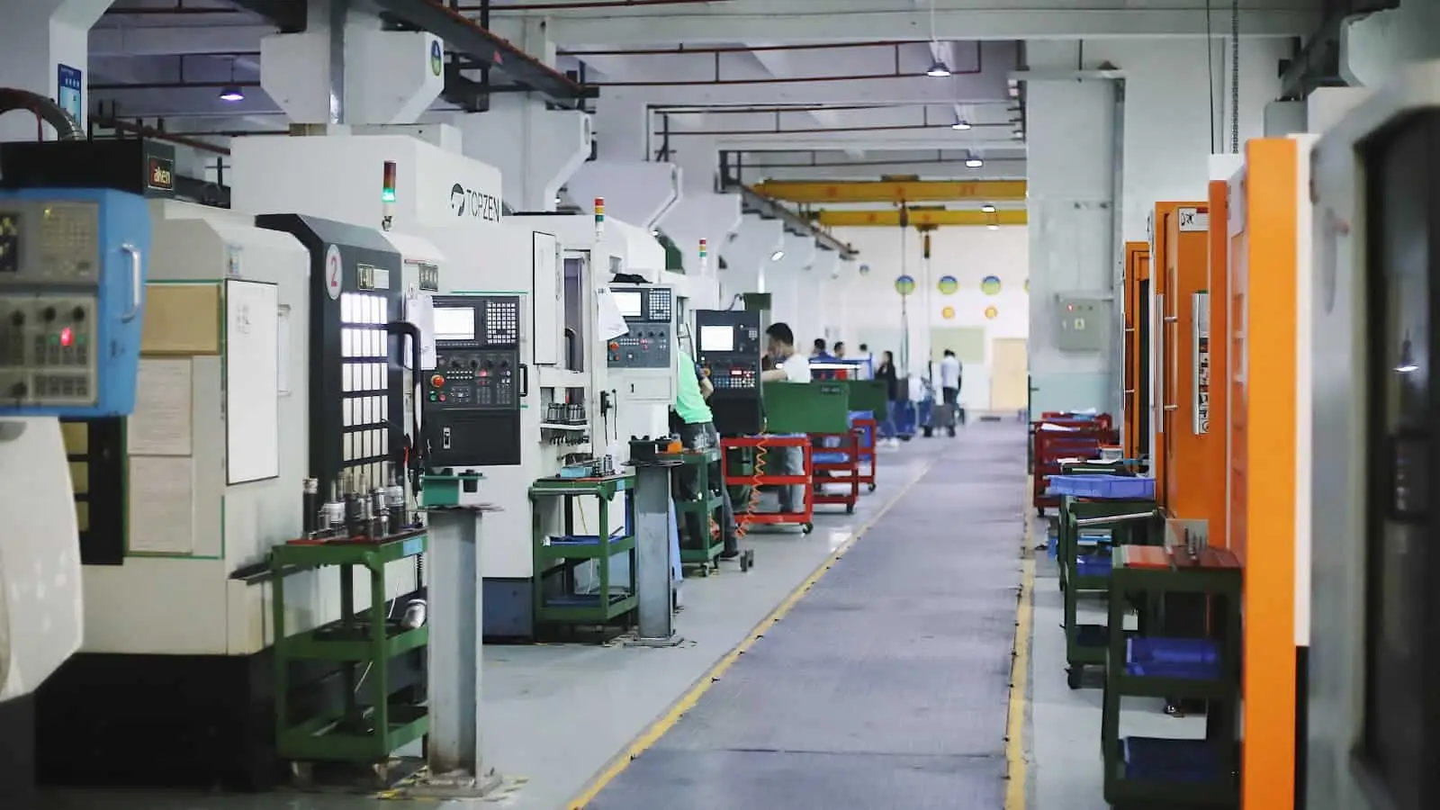Advanced furniture manufacturing facility with CNC machines